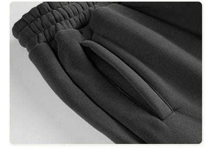ZODF Unisex 345gsm Fleece Sweatpants Loose Fit Retro Hip Hop Winter Joggers HY0005