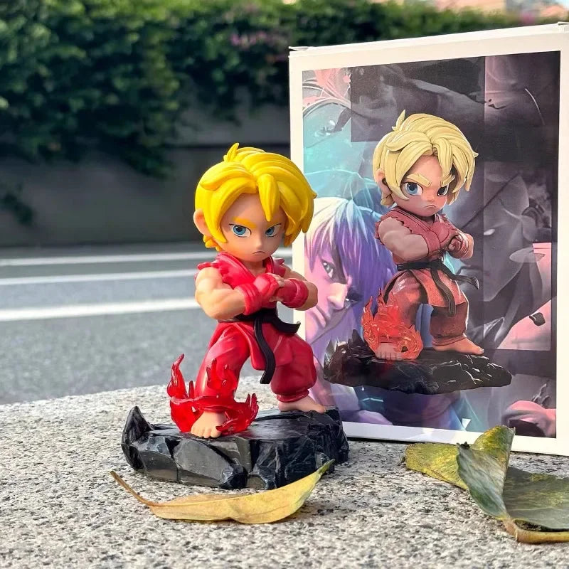 15cm Anime Game Street Fighter Ryu Figurine Ken Masters Action Figure PVC Statue Collection Model Birthday Decoration Toys Gifts