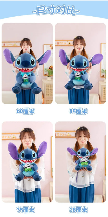 35/45/60cm Big Size Stitch Disney Anime Plush Stuffed Doll Kawaii Room Decorated with Plushies Pillow Ornaments Holiday Gifts