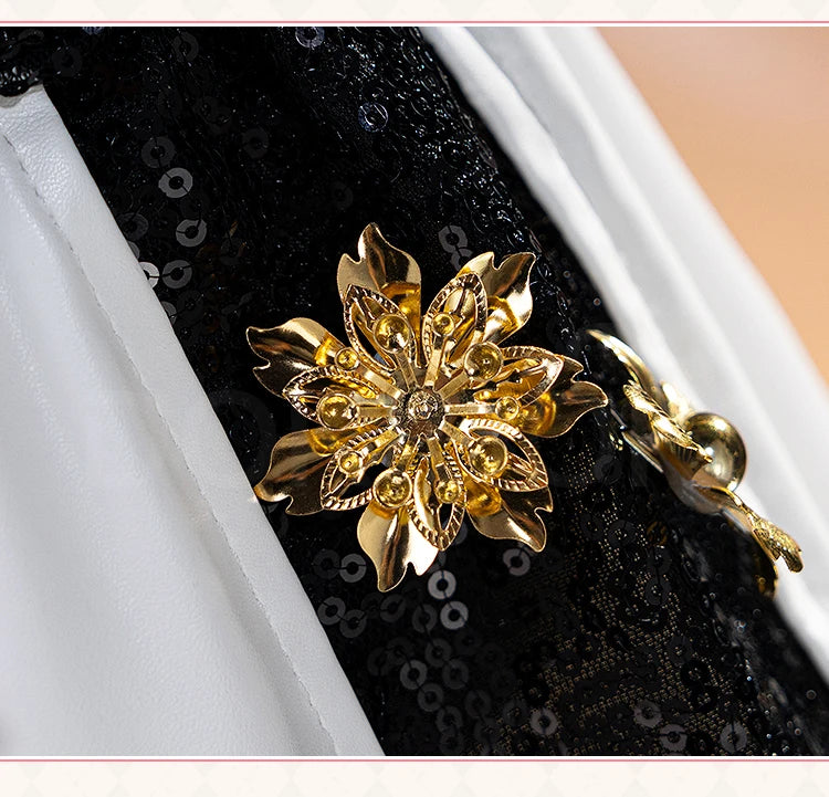 【Last Batch】IN STOCK Miraa Rumii Cosplay Costume【110-150】DokiDoki-N Halloween Family Girls Black Golden Suit Plus Size