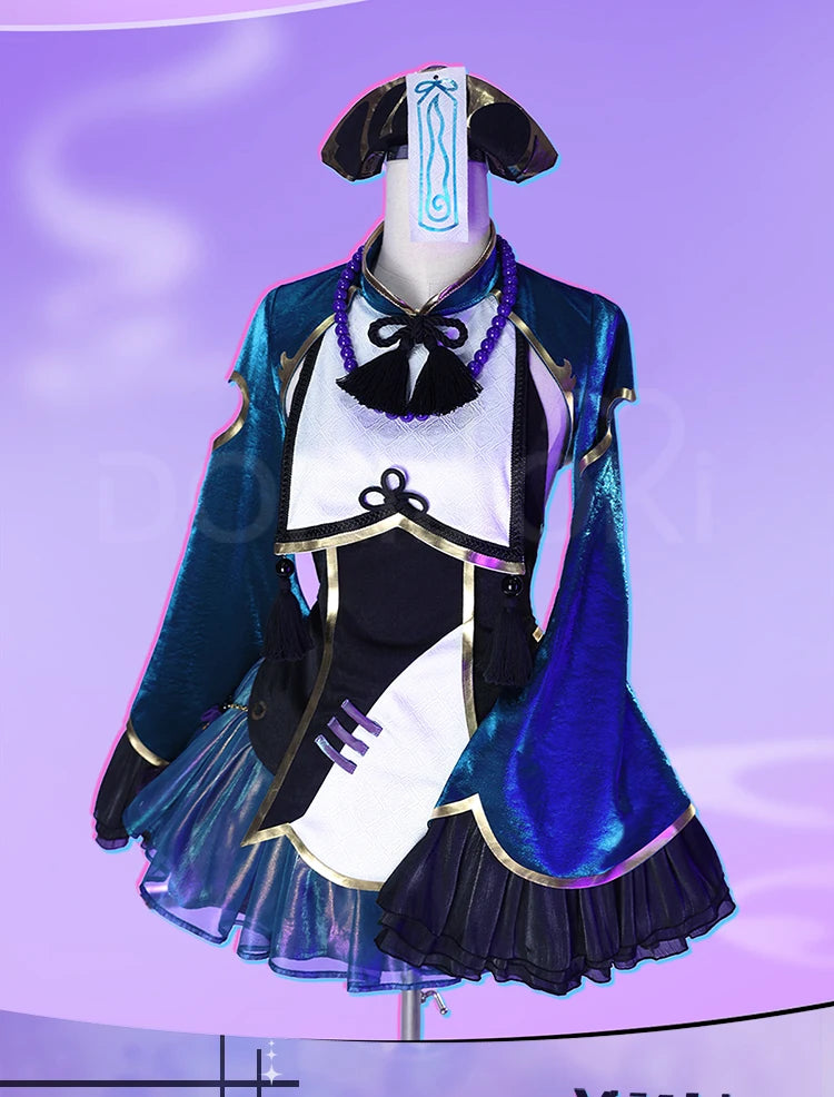 Mikuu Zombie Cosplay Costume DokiDoki-R Women Cute Zombie Dress Chinese Vampire Costume Mikku Halloween