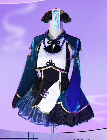 Mikuu Zombie Cosplay Costume DokiDoki-R Women Cute Zombie Dress Chinese Vampire Costume Mikku Halloween