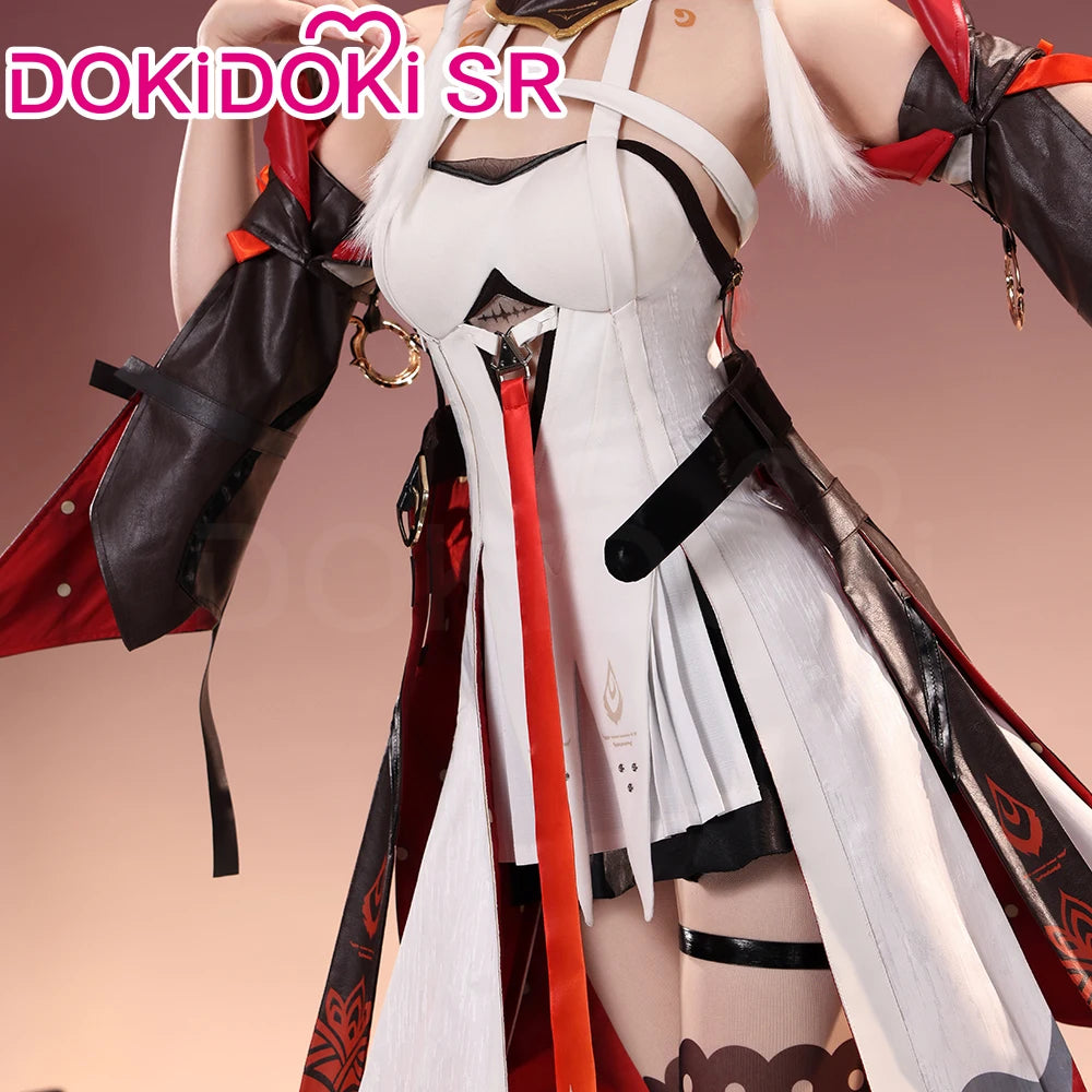 IN STOCK Changli Cosplay Costume Game Wuthering Waves DokiDoki-SR Women Costume Changli Cosplay Metal Accessories