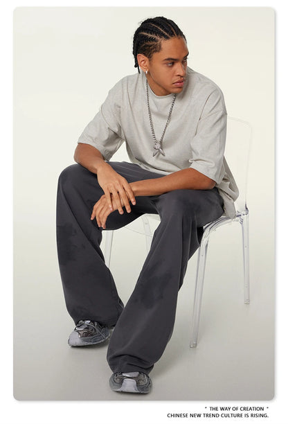 ZODF 2024 Heavy-Weight 345gsm Basic Solid T-Shirts For Men Unisex Women Summer Loose 100% Cotton T Shirt Brand Clothes HY0771