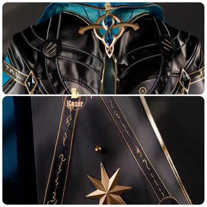 iCoser Honkai Star Rail Anaxa Cosplay Costume Wig Uniform Headwear Metal Prop Anaxagoras Amphoreus Halloween Party for Women Men