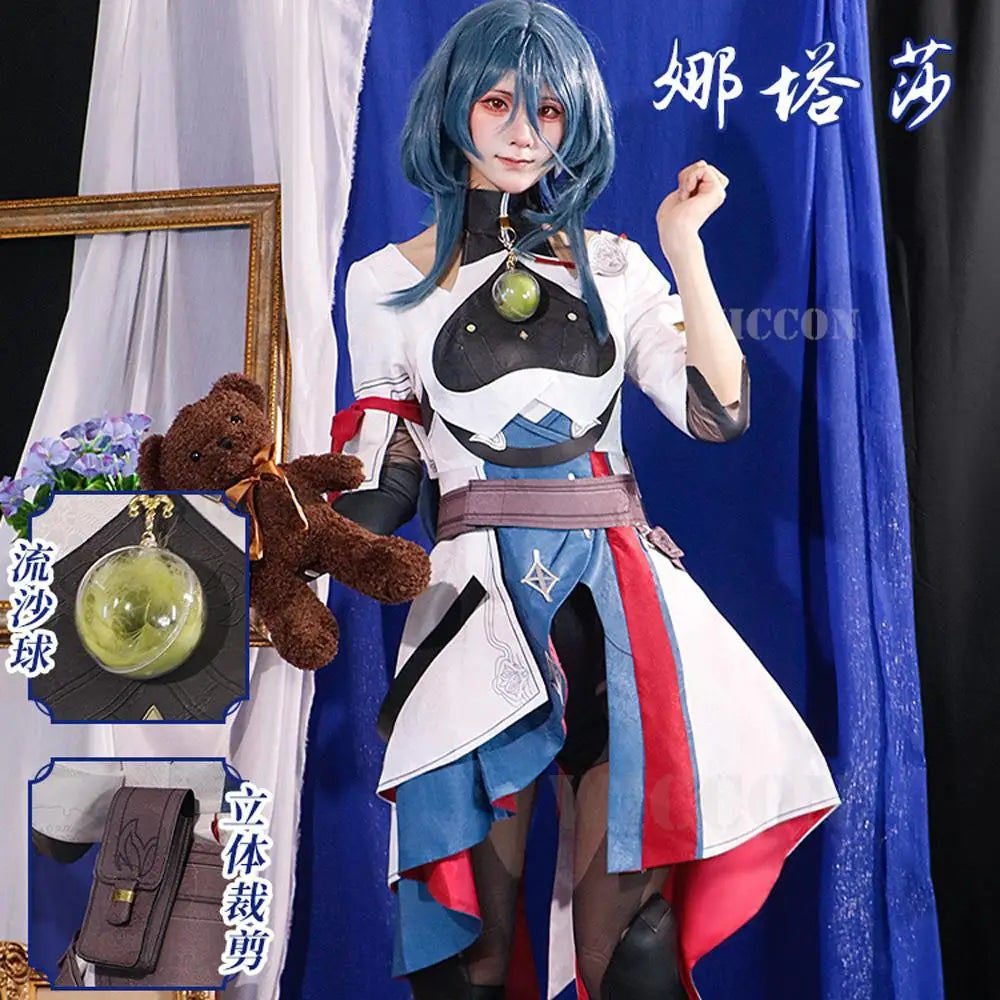 Honkai Star Rail Natasha Cosplay Costume Set Polyester