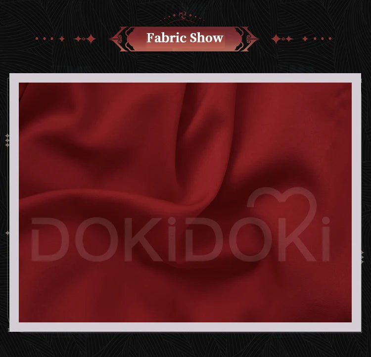 Scarlet El Vandimion Cosplay Costume Anime May I Ask for One Final Thing? Cosplay DokiDoki-R Women Red Lolita Dress Christmas
