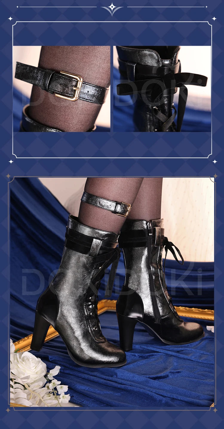 IN STOCK Saber Shoes Game Honkai: Star Rail x Fate Stay Night DokiDoki-SR HSR Saber Cosplay Shoes Women Boots