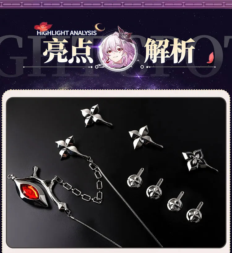 Honkai Star Rail Evernight March 7th Cosplay Costume Dress Headwear Mysterious Foreign Guest Halloween Party for Women iCoser