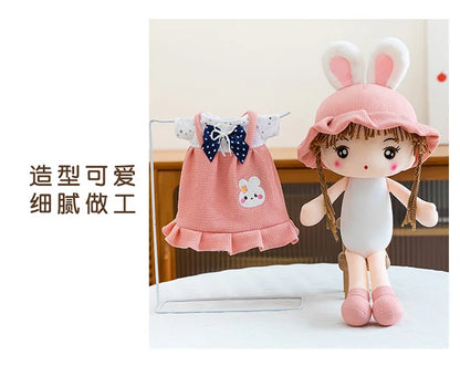 Plush Toy for Kids Birthday Xmas Gift Cute Couple Starry Sky Bunny Dolls Stuffed Animal Valentine Home Decor Bedroom Decoration