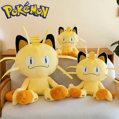 35/50CM Big Size Pokemon Meowth Plushies Cartoon Anime Plush Pillow Soft Doll Kawaii Stuffed Plushie Ornament Children's Gifts