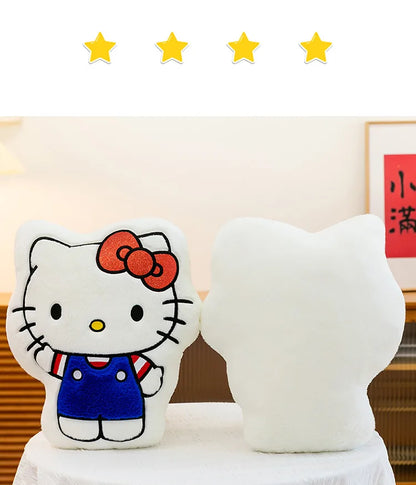New Hello Kitty Plush Toy Kitten Stuffed Animal Soft Pillow Cute Doll for Girls Birthday Christmas Gift Perfect Sleep Companion