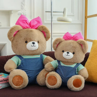 Cute Classic Butterfly Feifei Bear Plush Toys Kawaii Bow Tie Bear Plushie Pillow Stuffed Soft Dolls for Kids Girls Lover Gifts