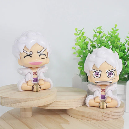 9.5cm ONE PIECE Anime Figure Look Up Gear 5 Monkey D. Luffy Action Figure Q Version Luffy Figurine PVC Collection Model Doll Toy