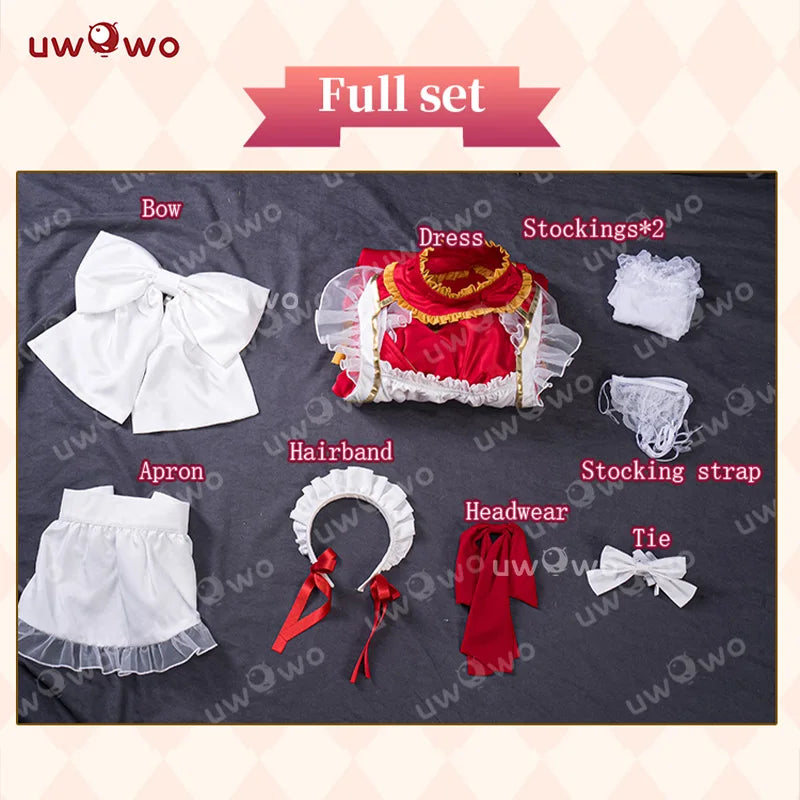 IN STOCK UWOWO Neroo Cosplay Game Fatee/Grandd Orderr Neroo Maid Dress Cosplay Costume Halloween Costume