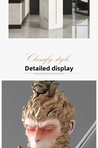 93cm Anime Monkey Figure SonGoku Garage Kit Resin Material Figurine Action Figures Model Children Toy Gift Collectible Figurines