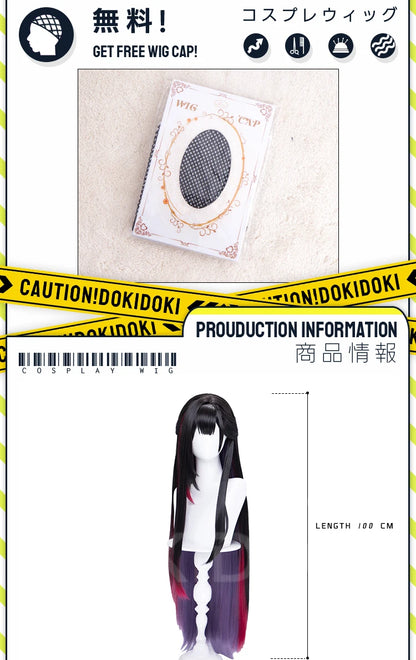 IN STOCK Cerydra Hysilens Wig Game Honkai: Star Rail Cosplay DokiDoki HSR Women 100cm Wig Hysilens Cosplay Headwear Free Cap
