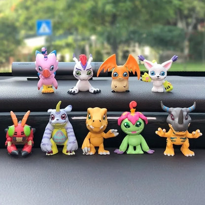 Hot 9Pcs/set Digimon Digimon Adventure Anime Figure Model PVC Collection Ornaments Statue Dolls Birthday Toy Gifts Gifts