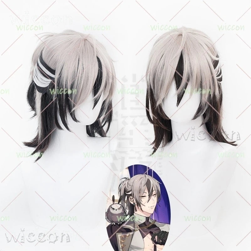 Eiden Ink Dyed Zombie Immortal Costume Adult Polyester Set - wig / L