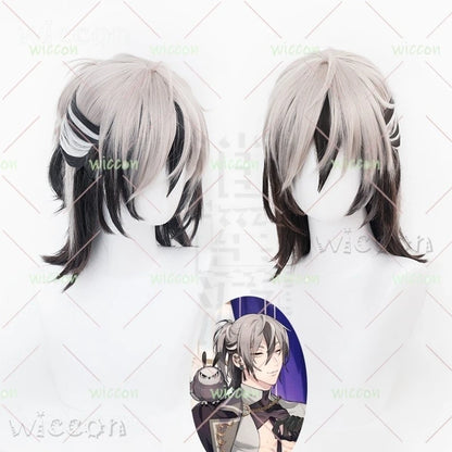Eiden Ink Dyed Zombie Immortal Costume Adult Polyester Set - wig / L