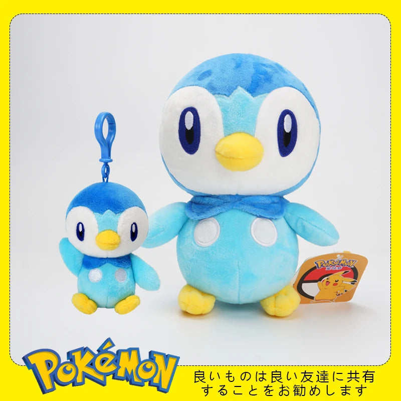 22cm Genuine Original Pokemon Piplup Stuffed Plush Toys Plushie Keychain Animal Kawaii Pendant Doll Birthday Party Gift For Kids