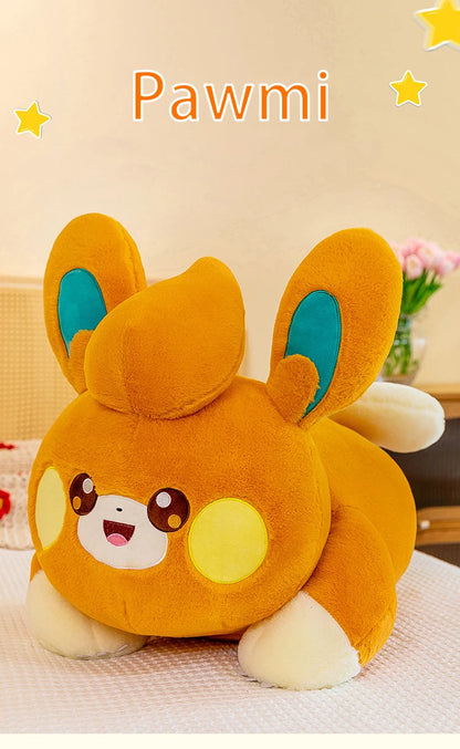 35/45/65cm Pokemon Pawmi Large Plush Toys Anime Doll Cute Kawaii Cartoon Giant Pokémon Stuffed Plushie Pillow Gift for Children