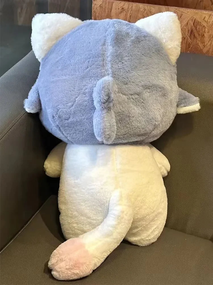 Cute Cosplay Shark Cat Plushie Sharks Hat Can be Removed Hooded Aniamls Kitten Plush Toy Doll For Girl Birthday Gift