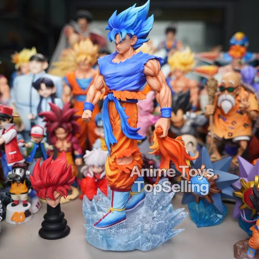 32cm/12.6in Anime Dragon Ball Z Figure Super Saiyan Goku Action Figures Pvc Statue Desktop Ornamen Collection Model Toys Gifts