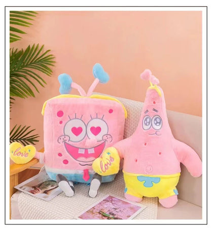 45-100CM SpongeBob SquarePants Patrick Star Doll Anime Cartoon Plush Toy Soft Cute Stuffed Collection Children's Birthday Gift