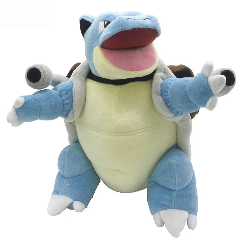 Anime Blastoise Kawaii Plush Toys Pikachu Greninja Zeraora Stuffed Cute Collectibles Room Decor Holiday Gifts