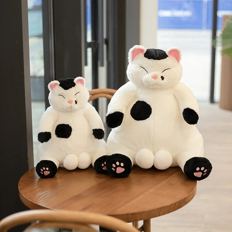 Swag Trick Big Balls Flower Cat Plush Toy Stuffed Japan Anime Figure Doll Lazy Fat Big Belly Cats Plushie For Boy Boyfriend Gift
