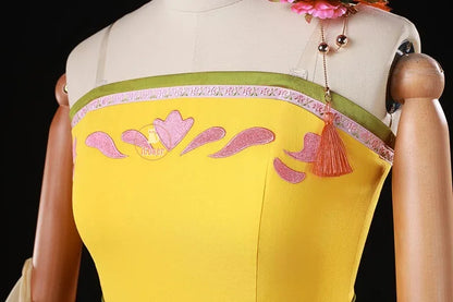 Anime The Apothecary Diaries Maomao Cosplay Costume Courtesan Outfit Dress Earrings Headwear Halloween Party Women Girls iCoser