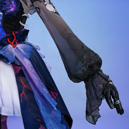 Honkai Star Rail Hysilens Cosplay Costume Wig Dress Headwear Amphoreus Festival Halloween Party for Women Girls Cos Props iCoser