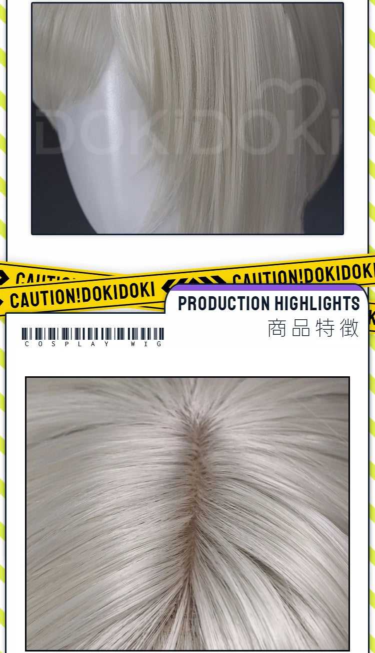 IN STOCK Reclusee Duchesss Revenantt Wig Game Cosplay Wig DokiDoki Women 60cm Long Curly Hair Reclusee Cosplay Free Wig Cap