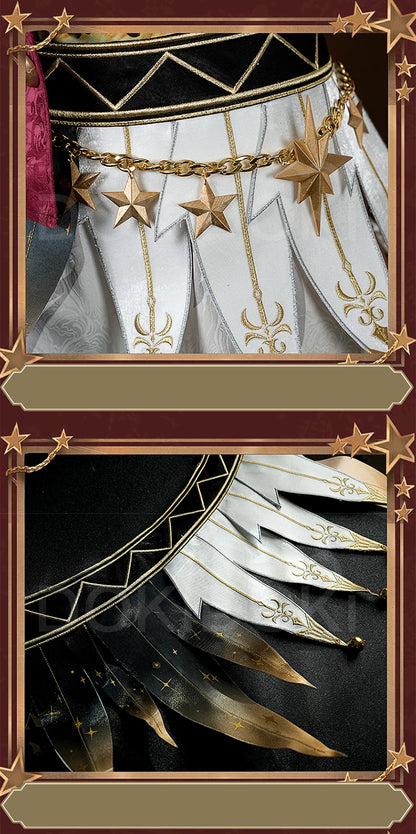 Mike Morton Cosplay Costume Game Identity V【S-3XL】DokiDoki-R Hullabaloo Mike Morton Brightest Star Clown Costume Plus Size