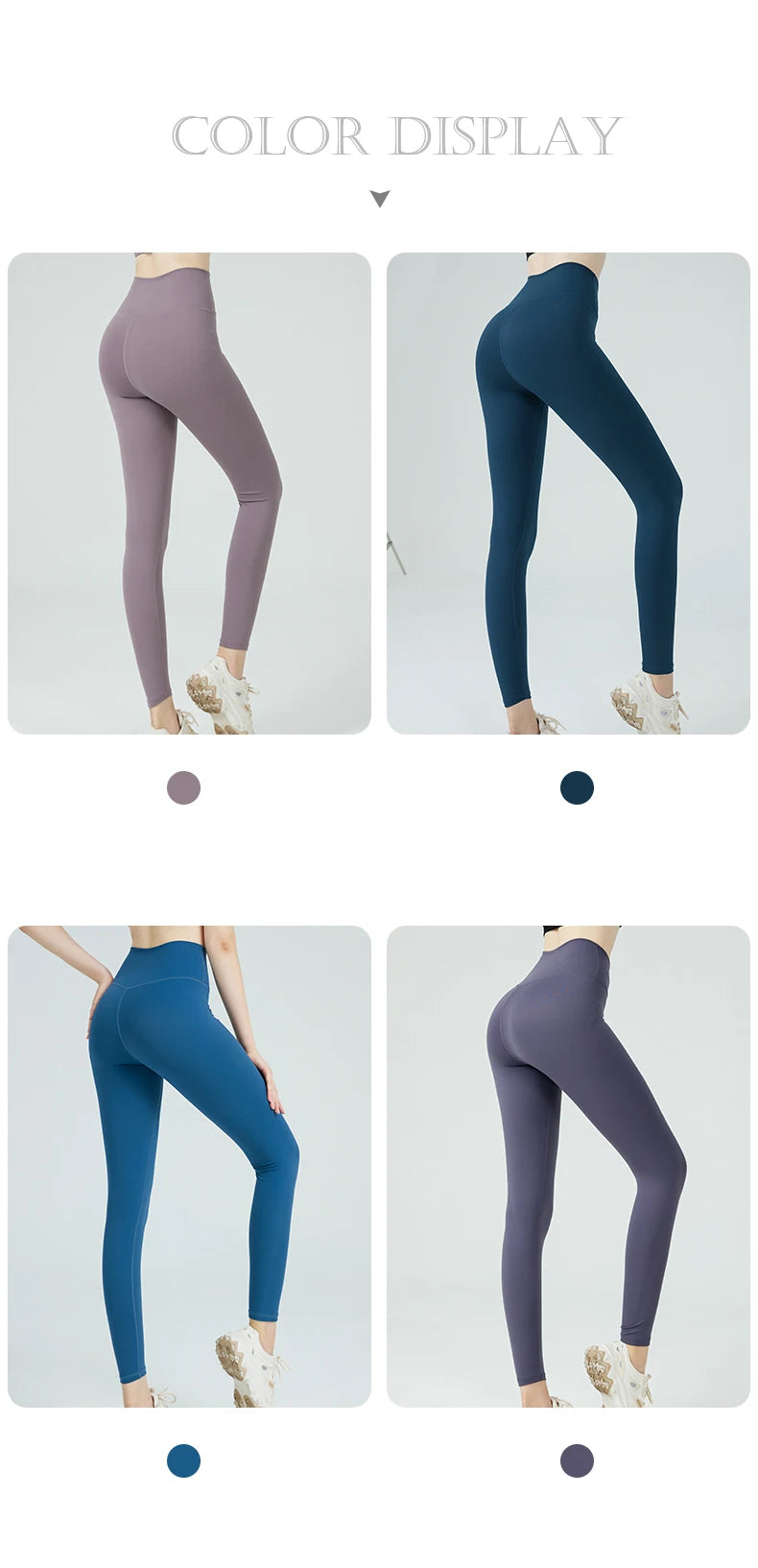 Naked Feel Yoga Leggings with Buttock Lifting and Hidden Waist Pockets – Women’s Gym Fitness Sportswear Tight
