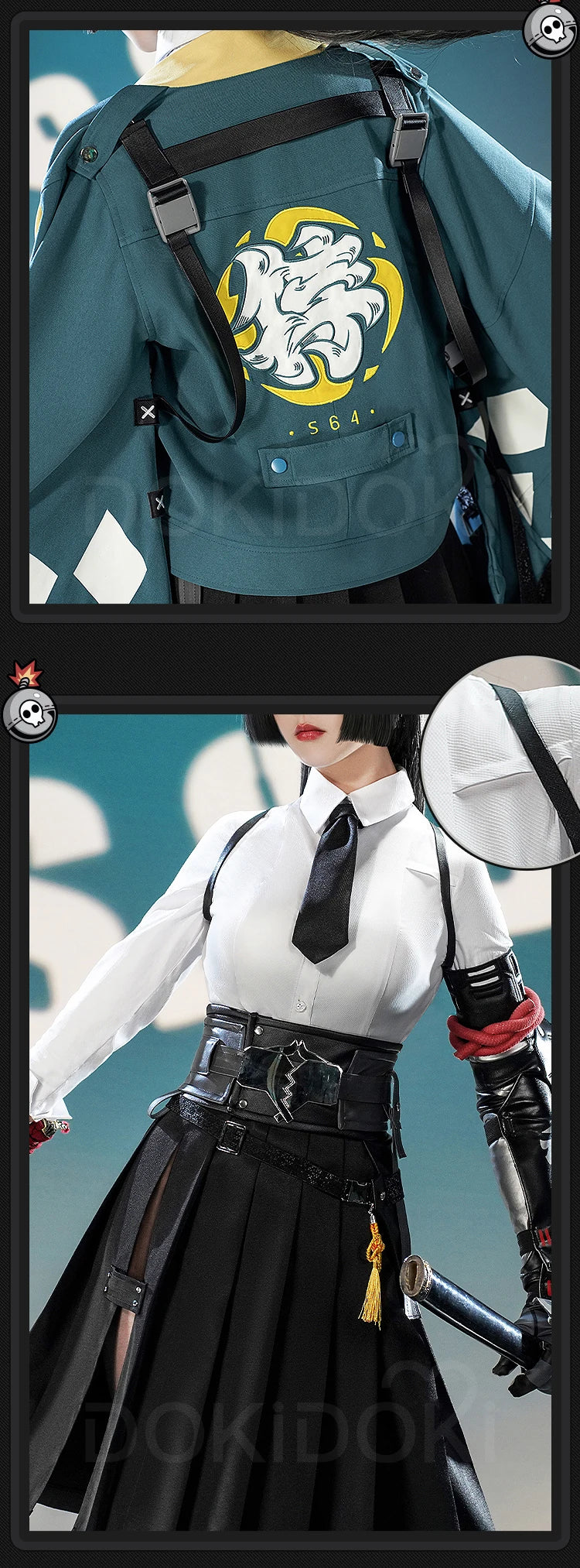 IN STOCK Hoshimi Miyabi Cosplay Costume Game Zenless Zone Zero Cosplay DokiDoki-SR Hoshimi Miyabi Cosplay Wig Women Halloween