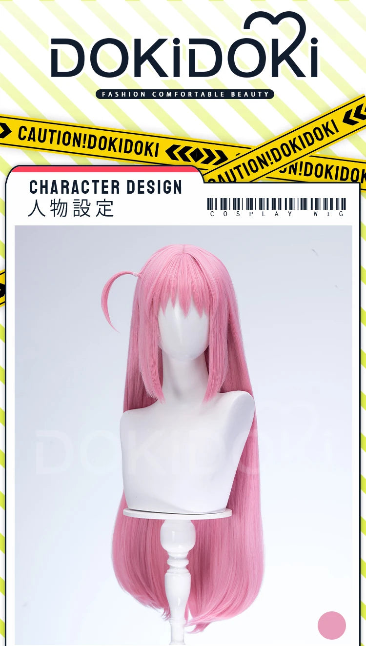 IN STOCK Gotou Hitori Wig Anime Bocchi the Rock! DokiDoki Cute Pink Short Hair Gotou Hitori Childhood Women Cosplay Wig