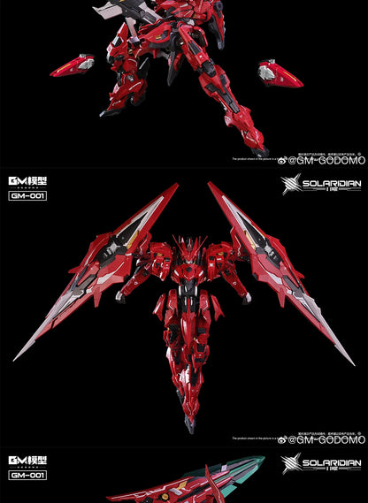 GM Model SOLARIDIAN 1/72 Assembly Model Kit Toy GODOMO GM-001 Alloy Skeleton Robot Action Figure Plastic Model Kits Collection