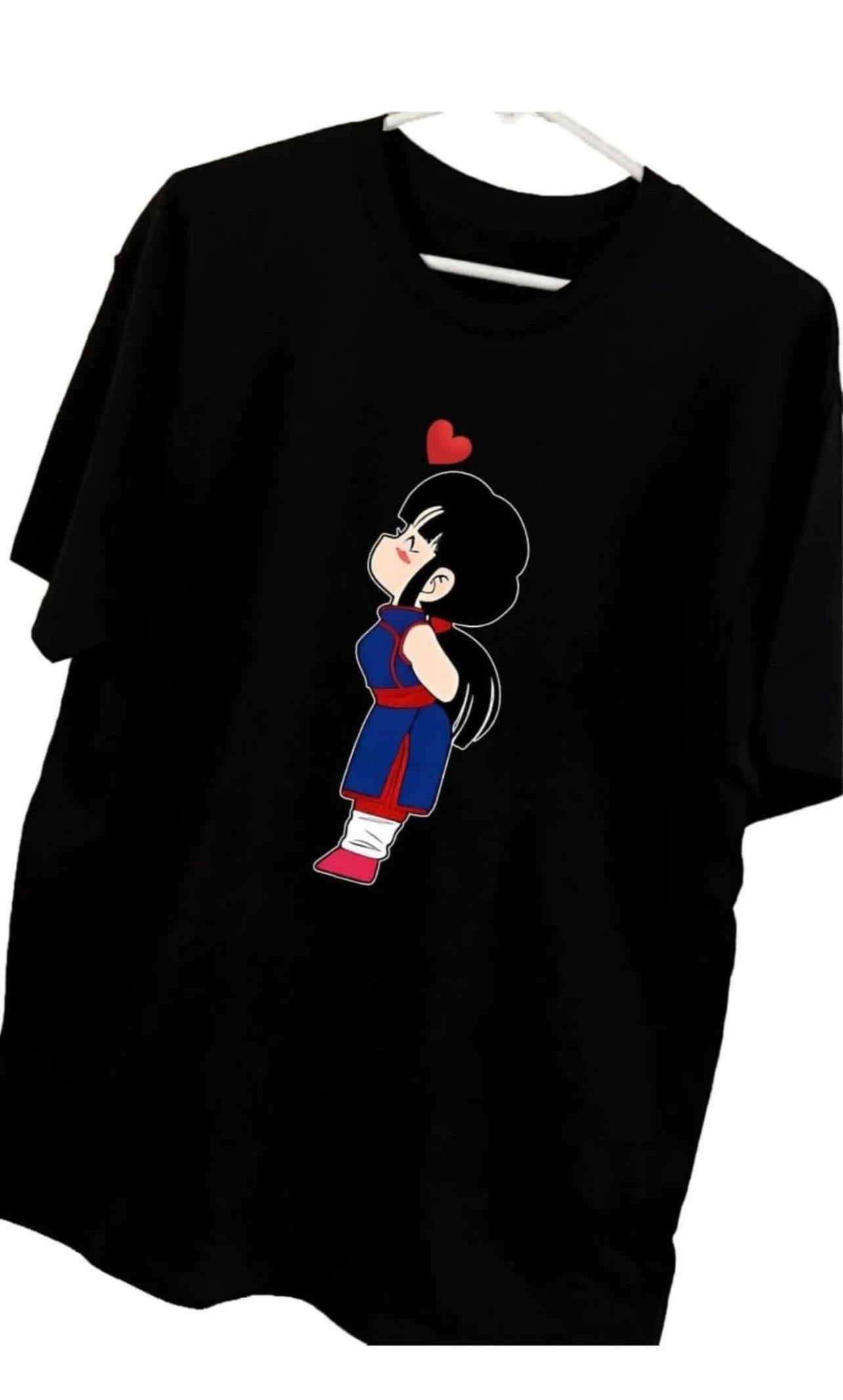 Dragon Ball Z Goku or Milk Chi Chi Couple T Shirt Anime Fans Gift for Her Him 90s Mens Summer Cotton Women Tee Streetwear Casual