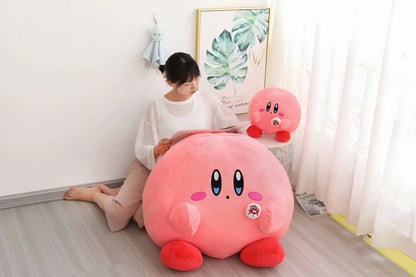 60cm Big Size Kirby Kawaii Cartoon Anime Plush Stuffed Doll Room Plushies Pillow Ornaments Cute Peluche Children's Holiday Gifts