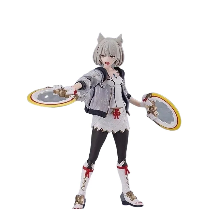 14cm Xenoblade 3 Mio Figure Model Statue with Multiple Accessories Game Girl Desktop Decoration Toy Gift - box