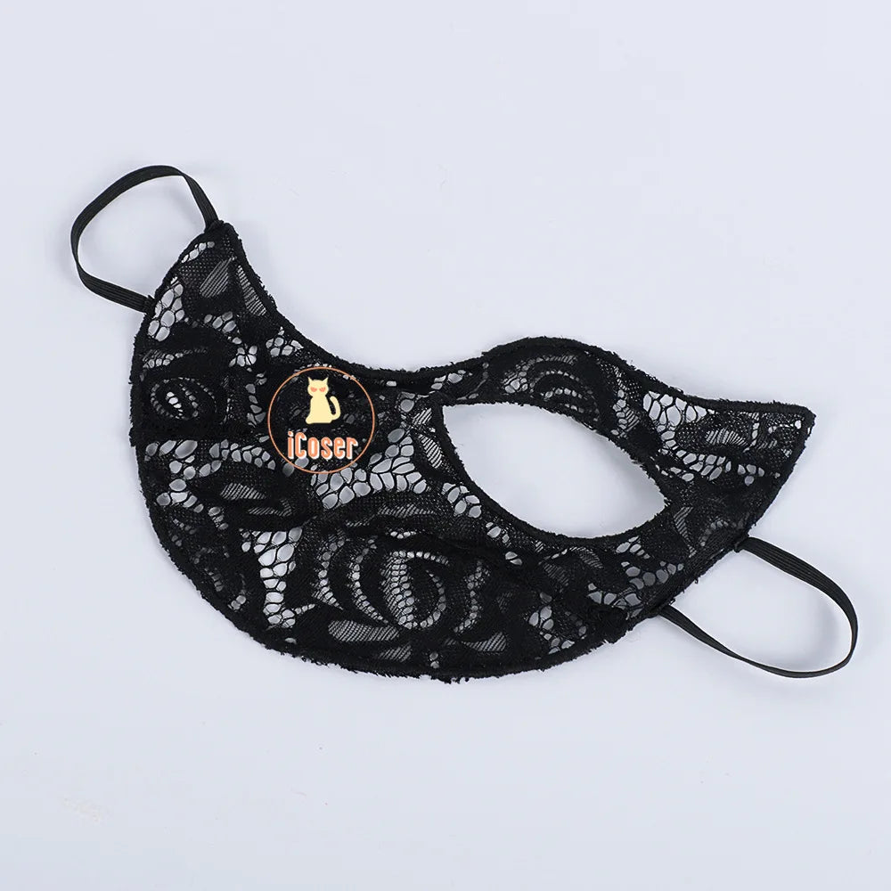 BanG Dream Wakaba Mutsumi Cosplay Costume Wig Red Dress Mortis Uniform Ave Mujica Mask Hat Earrings Halloween Party Women Props