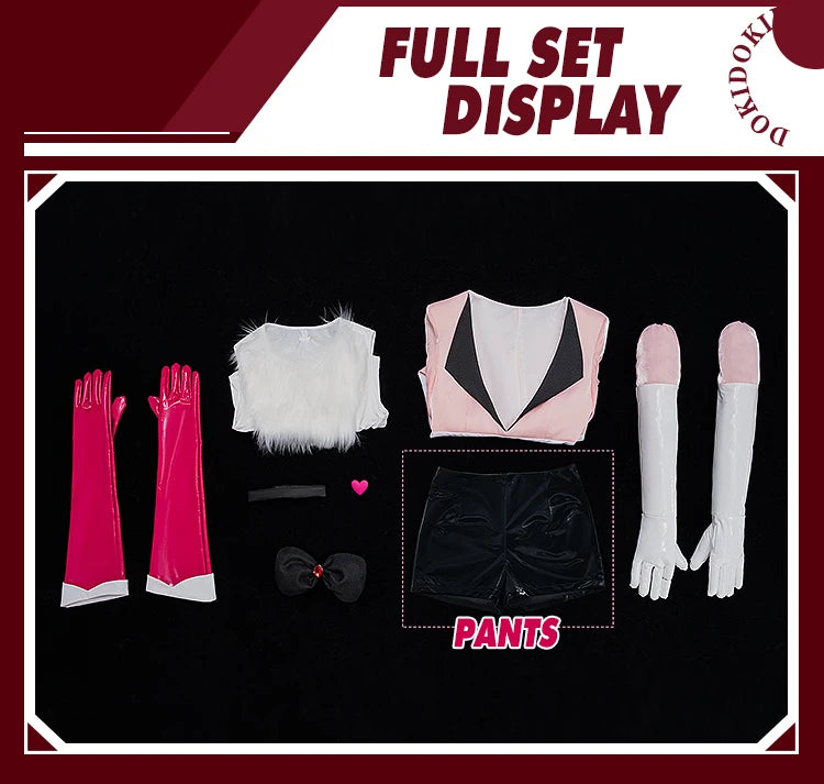 IN STOCK Angel Cosplay Costume Anime Cosplay【S-3XL】DokiDoki-SR Women Pink Uniform Angel Demon Cosplay Wig Plus Size Halloween