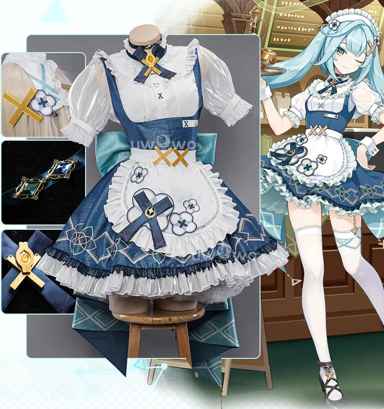 LAST BATCH UWOWO Exclusive Genshin Impact Fanart Faruzan Maid Cosplay Maid Dress Costume Full Set Outfit Role Play Women Cos