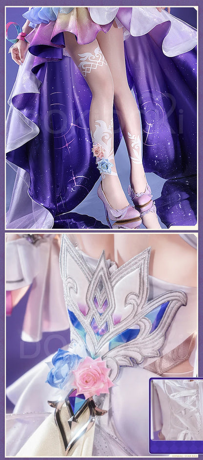 Cyrene Cosplay Costume Game Honkai: Star Rail【S-2XL】DokiDoki-SR HSR Cyrene Women Dress Veil SP Version Cosplay Plus Size