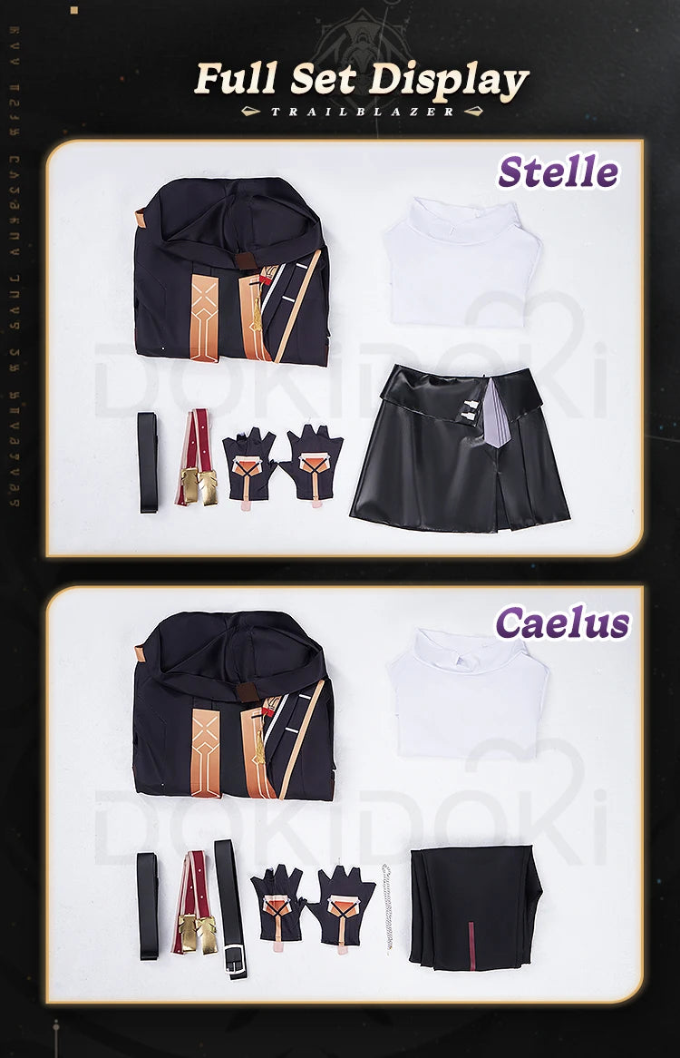 IN STOCK Trailblazer Stelle/Caelus Cosplay Game Honkai: Star Rail Cosplay【S-3XL】DokiDoki-N Trailblazer Costume Shoes Plus Size