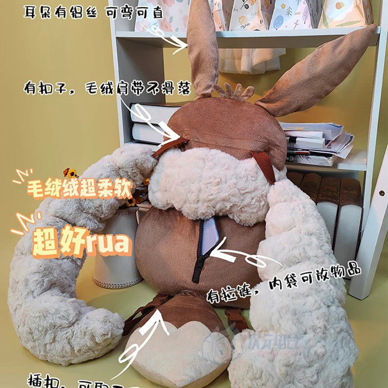Pokemon Eevee Plush Backpack Large Capacity Kawaii Anime Cosplay Doll Cute Gift - bag