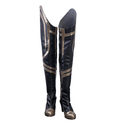 UWOWOW Ahri Shoes Game League of Legends/LOL: Immortalized Legend Ahri Cosplay Shoes Size 35-44 High Tube