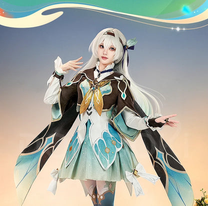 IN STOCK Firefly Cosplay Costume Game Honkai: Star Rail DokiDoki-SR HSR Female Cute Costume Outlet Firefly Cosplay Wig Halloween